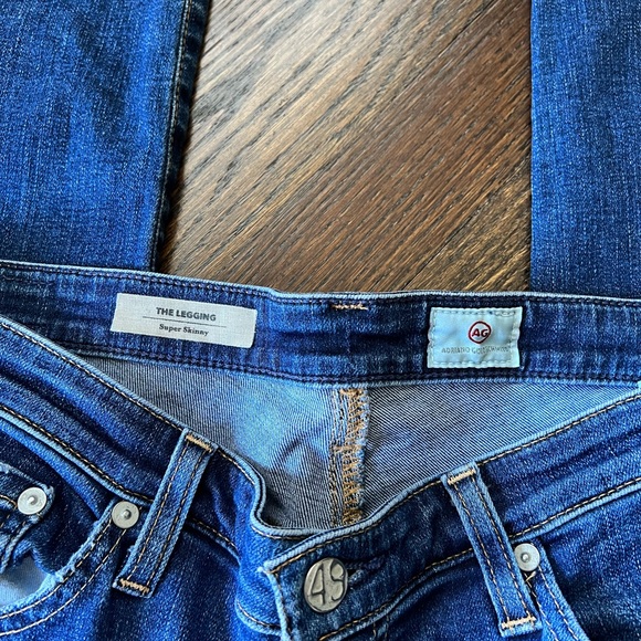 AG Adriano Goldschmied The Legging Super Skinny Blue Jeans - Picture 3 of 8